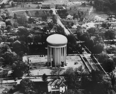Aerial view of the Water Tower